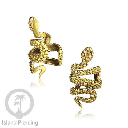 Brass Ear-cuffs anting perhiasan kuningan penjepit telinga variasi Binatang &amp; Seranga