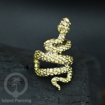 Brass Ear-cuffs anting perhiasan kuningan penjepit telinga variasi Binatang &amp; Seranga