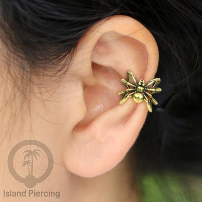 Brass Ear-cuffs anting perhiasan kuningan penjepit telinga variasi Binatang &amp; Seranga