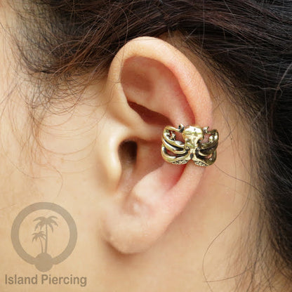 Brass Ear-cuffs anting perhiasan kuningan penjepit telinga variasi Binatang &amp; Seranga