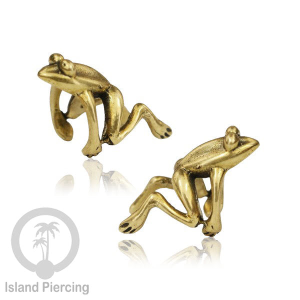 Brass Ear-cuffs anting perhiasan kuningan penjepit telinga variasi Binatang &amp; Seranga