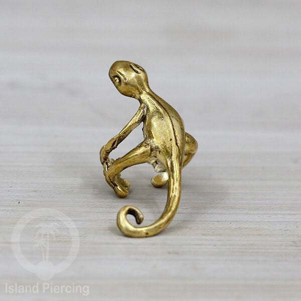 Brass Ear-cuffs anting perhiasan kuningan penjepit telinga variasi Binatang &amp; Seranga