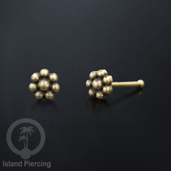 Anting Tindik Hidung, Perhiasan hidung terbuat dari Kuningan, Brass Nose pins