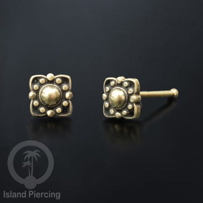 Anting Tindik Hidung, Perhiasan hidung terbuat dari Kuningan, Brass Nose pins