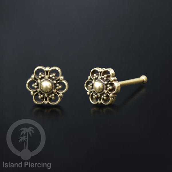 Anting Tindik Hidung, Perhiasan hidung terbuat dari Kuningan, Brass Nose pins