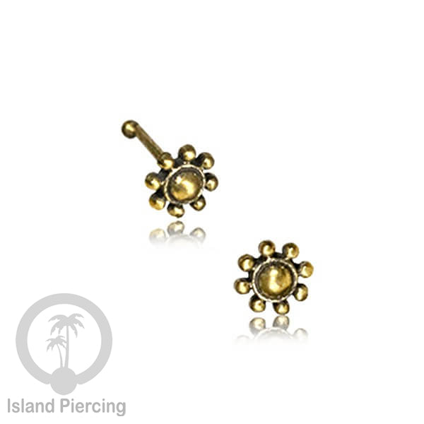 Anting Tindik Hidung, Perhiasan hidung terbuat dari Kuningan, Brass Nose pins