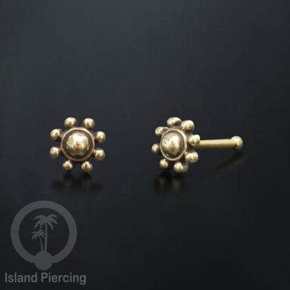 Anting Tindik Hidung, Perhiasan hidung terbuat dari Kuningan, Brass Nose pins
