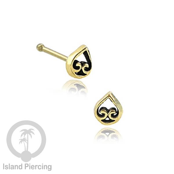 Tindik Hidung Kuningan Nose Pin Brass Nose Jewelry desain khusus Island Piercing