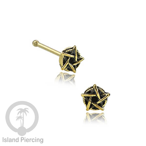 Tindik Hidung Kuningan Nose Pin Brass Nose Jewelry desain khusus Island Piercing