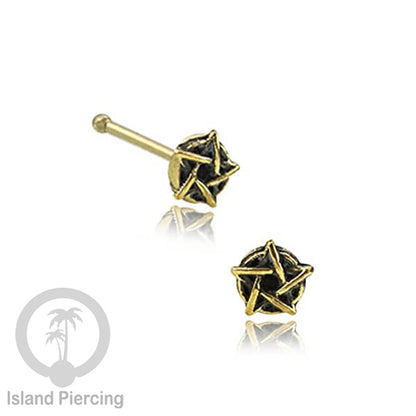 Tindik Hidung Kuningan Nose Pin Brass Nose Jewelry desain khusus Island Piercing