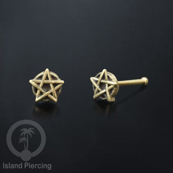 Tindik Hidung Kuningan Nose Pin Brass Nose Jewelry desain khusus Island Piercing