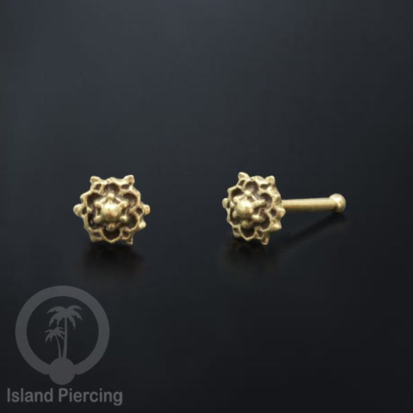 Tindik Hidung Kuningan Nose Pin Brass Nose Jewelry desain khusus Island Piercing