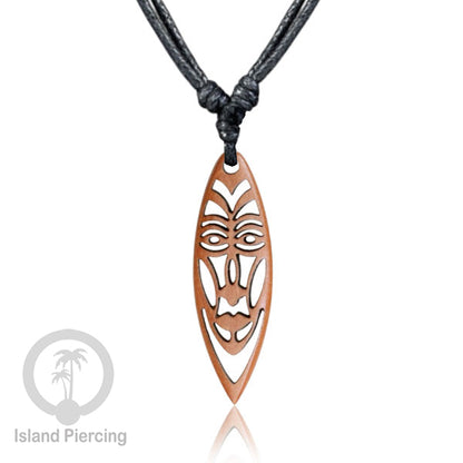 Kalung bandul kayu motif surfing Carved Wooden surf board Necklaces