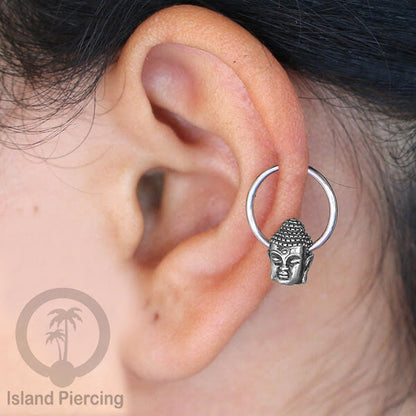 BCR piercing stainless dengan dekorasi kuningan putih banyak pilihan
