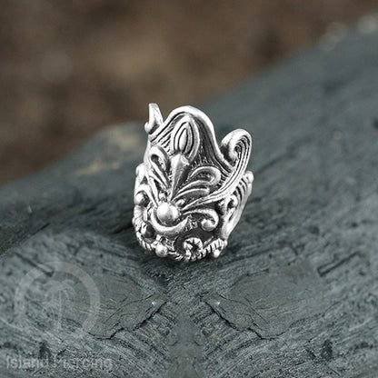 White Brass Ear-cuffs anting perhiasan kuningan putih penjepit telinga banyak variasi unik, bisa pakai tanpa lubang.