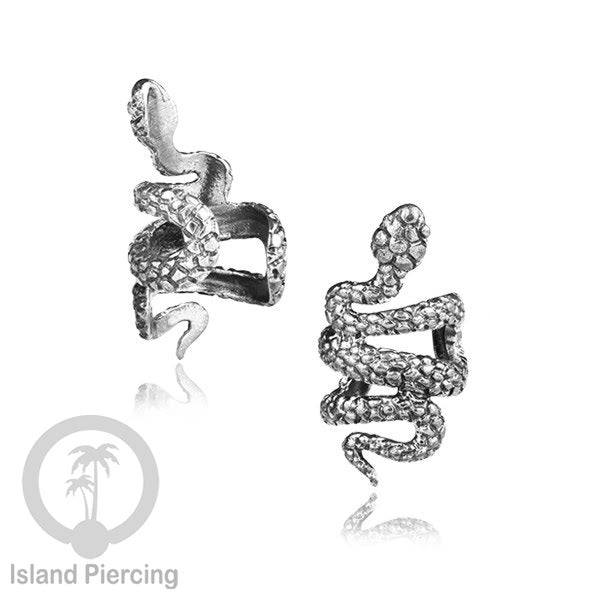 White Brass Ear-cuffs anting perhiasan kuningan putih penjepit telinga banyak variasi unik, bisa pakai tanpa lubang.