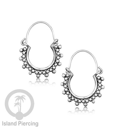 Anting kuningan putih yang kecil dan manis, Small size White Brass Earrings
