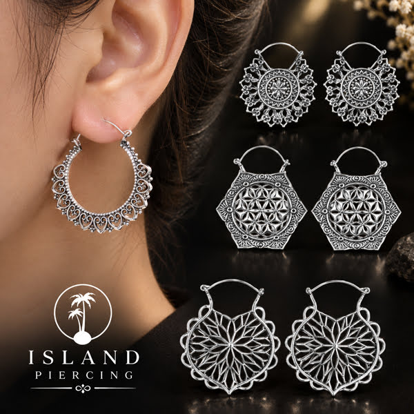 Anting Tribal Kuningan Putih, Anting Kuningan Putih pilihan desain Etnik Pulau Bali