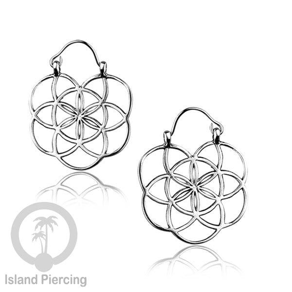 Anting kuningan putih yang kecil dan manis, Small size White Brass Earrings