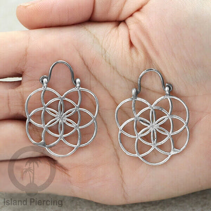 Anting kuningan putih yang kecil dan manis, Small size White Brass Earrings