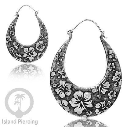 Anting Kuningan Putih pilihan model Tree of Life, Berbunga atau Mandala, White Brass Earrings