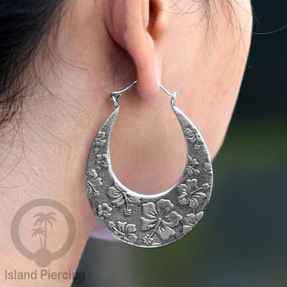 Anting Kuningan Putih pilihan model Tree of Life, Berbunga atau Mandala, White Brass Earrings
