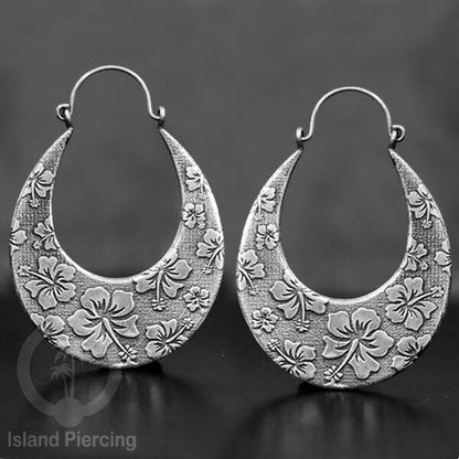 Anting Kuningan Putih pilihan model Tree of Life, Berbunga atau Mandala, White Brass Earrings