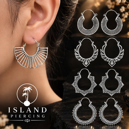 Anting Kuningan Putih inspirasi Pulau Bali, Anting Kuningan Putih Gaya Bali