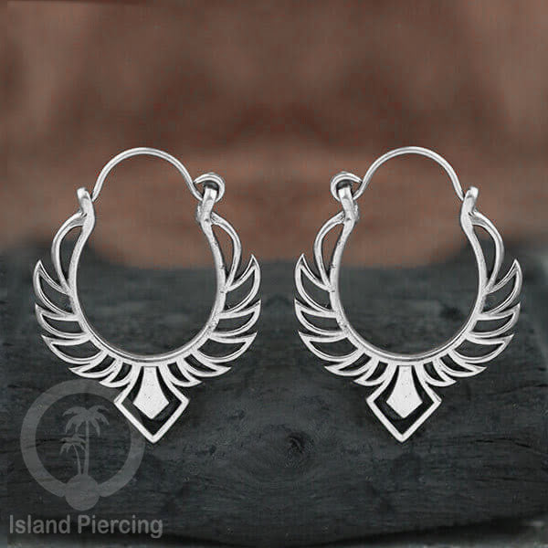 Anting Kuningan Putih inspirasi Pulau Bali, White Brass Earring Bali Style