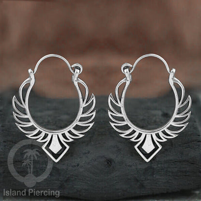 Anting Kuningan Putih inspirasi Pulau Bali, White Brass Earring Bali Style