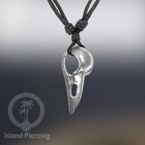 Kalung Liontin Kuningan Putih motif Tengkorak White Brass Pendant Necklace SKull &amp; Tree of Life