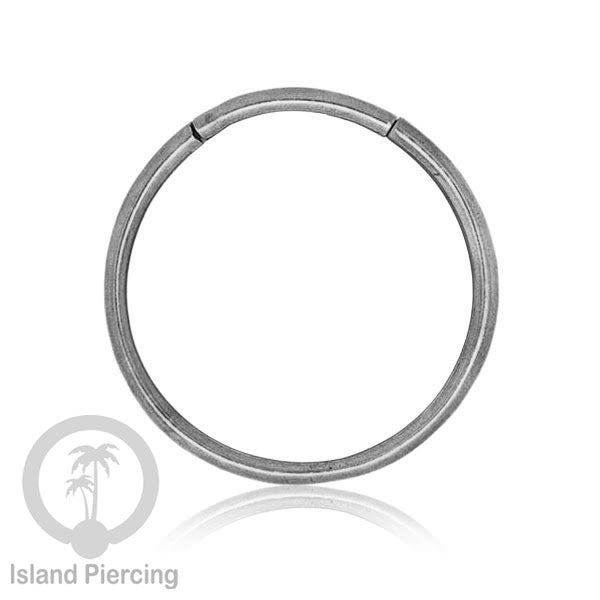Piecing Clicker magnetik kuningan putih, White brass body jewelry stacking ring