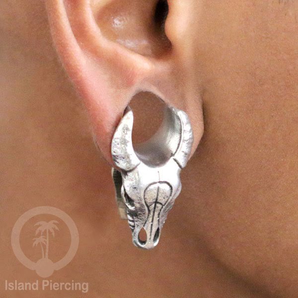 White Brass Ear-plug Tindik plug kuningan model unik dan istimewa