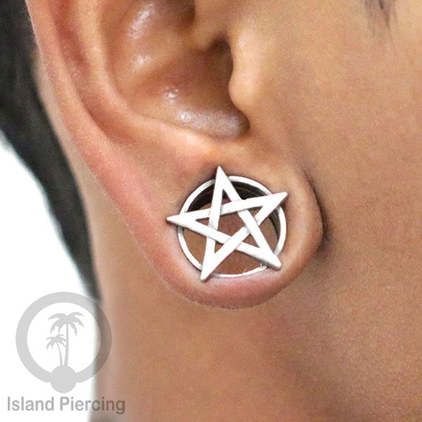 White Brass Ear-plug Tindik plug kuningan model unik dan istimewa