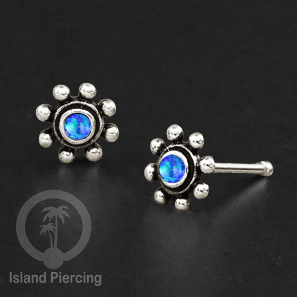 Nose Pin Piercing Silver 925 asli Jewelry Perhiasan Hidung perak dengan batu atau mutiara