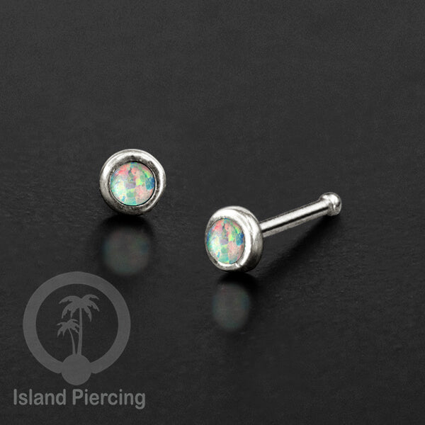 Nose Pin Piercing Silver 925 asli Jewelry Perhiasan Hidung perak dengan batu atau mutiara