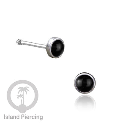 Nose Pin Piercing Silver 925 asli Jewelry Perhiasan Hidung perak dengan batu atau mutiara