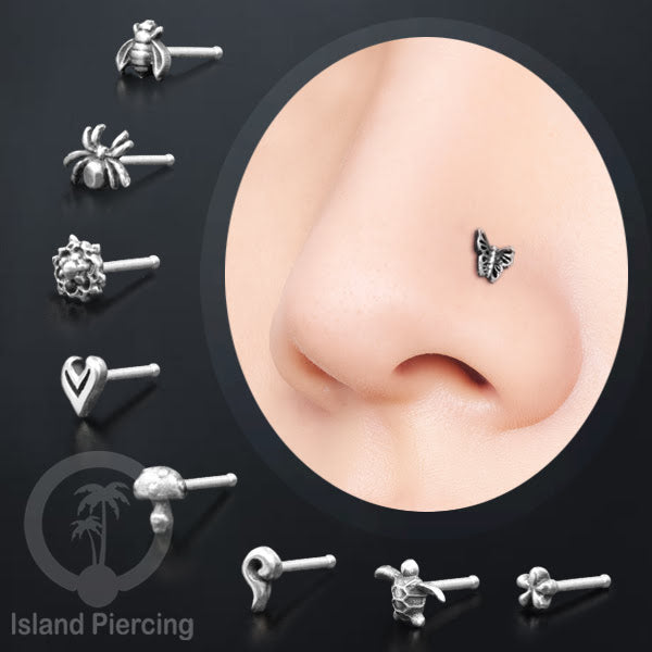 Nose Pin Piercing Silver 925 asli Jewelry Perhiasan Hidung Perak banyak pilihan desain