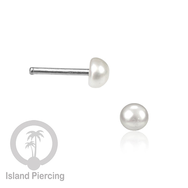 Nose Pin Piercing Silver 925 asli Jewelry Perhiasan Hidung perak dengan batu atau mutiara