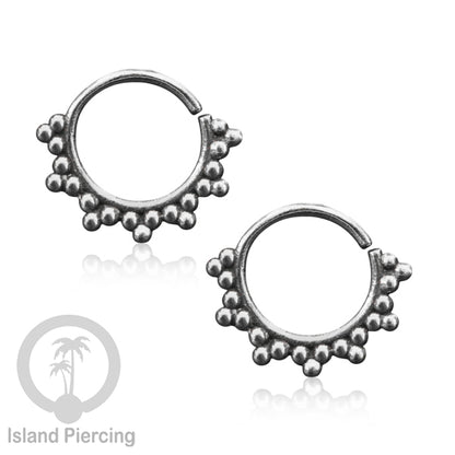 Septum Piercing dan Tindik Anting Perak 925 untuk telinga, Tragus, Daith dan Helix Piercing