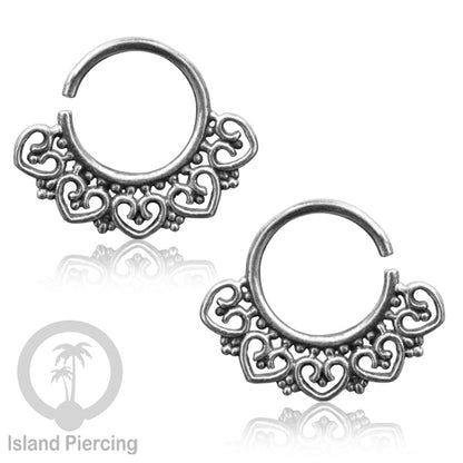 Septum Piercing dan Tindik Anting Perak 925 untuk telinga, Tragus, Daith dan Helix Piercing