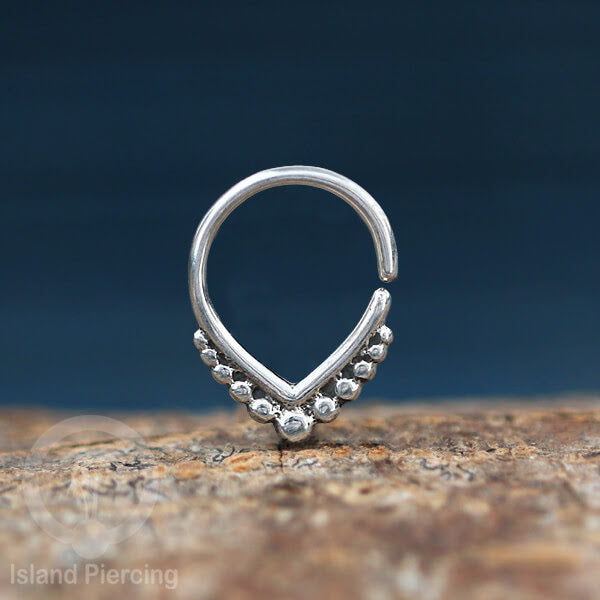 Septum Piercing dan Tindik Perak, 925 Silver, Tragus, Helix dan Daith Piercing 6,8,10mm