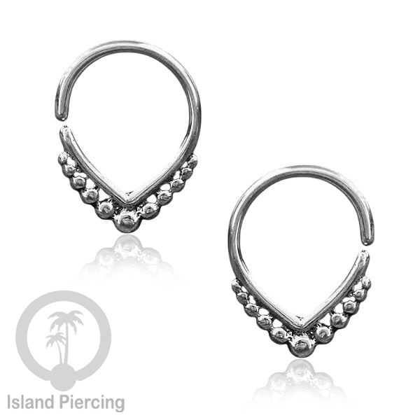 Septum Piercing dan Tindik Perak, 925 Silver, Tragus, Helix dan Daith Piercing 6,8,10mm