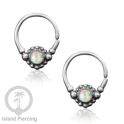 Septum Piercing Anting Perak, 925 Silver,Daith , Tragus dan Helix Piercing Batu