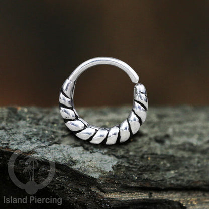 Septum Piercing dan Tindik Perak, 925 Silver, Tragus, Helix dan Daith Piercing 6,8,10mm