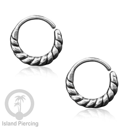 Septum Piercing dan Tindik Perak, 925 Silver, Tragus, Helix dan Daith Piercing 6,8,10mm