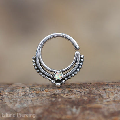 Septum Piercing dan Tindik Anting Perak, 925 Silver, Tragus, Daith dan Helix Piercing batu dan kristal
