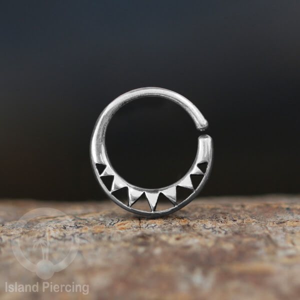 Septum Piercing dan Tindik Perak, 925 Silver, Tragus, Helix dan Daith Piercing 6,8,10mm