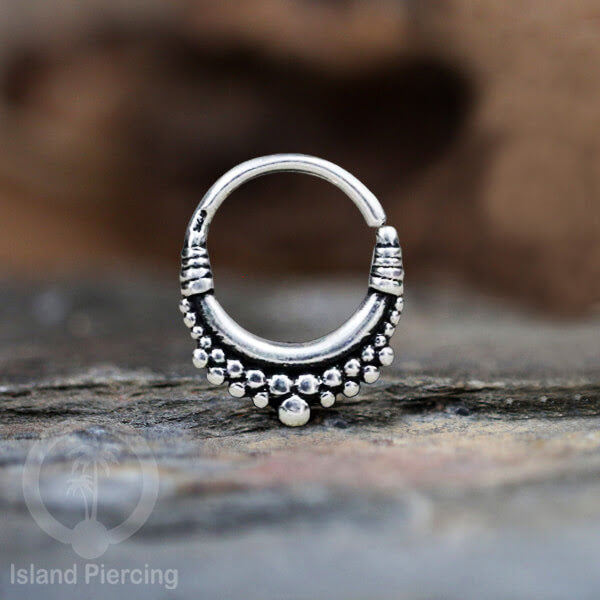 Septum Piercing dan Tindik Anting Perak, 925 Silver, Tragus, Daith dan Helix Piercing 6,8,10mm