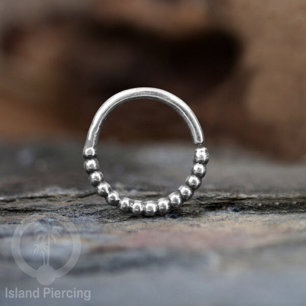 Septum Piercing dan Tindik Anting Perak, 925 Silver, Tragus, Daith dan Helix Piercing 6,8,10mm